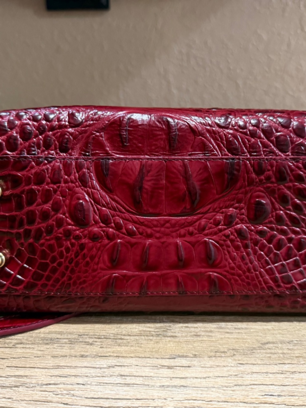 BRAHMIN Mini Arno Tote in Deep Red - Picture 5 of 12